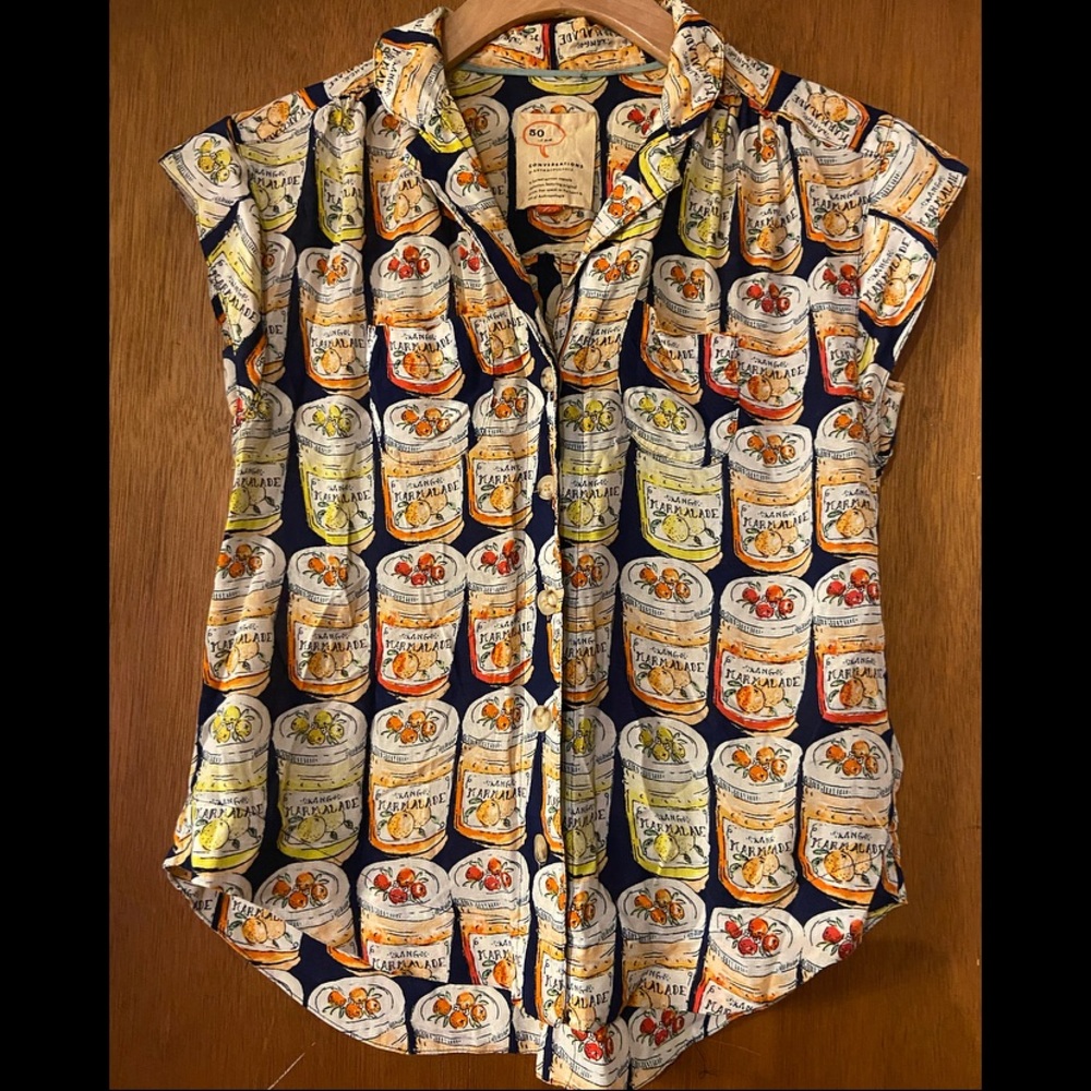 Anthropologie 52 Conversations Marmalade Blouse